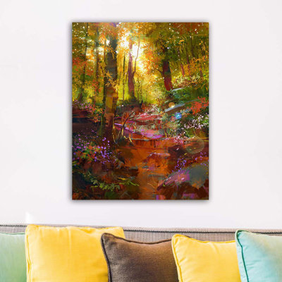Stunning Decorative Canvas Painting, 19.7 x 27.6 inches | 100% Canvas with 100% Wooden Frame (1.2 inches Thick) | Perfect for Living Room & Bedroom Décor, Vibrant Colors & Timeless Design