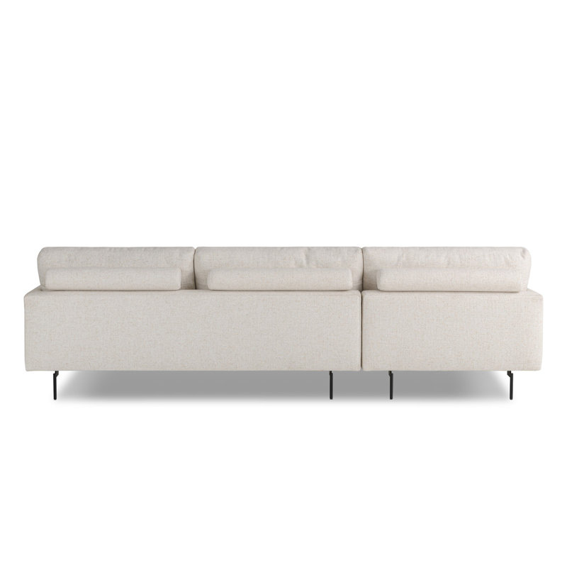 Melle 2Pc Sectional W/ LAFC-Omari Natural, Omari Natural Polyester Blend, Left Hand Facing