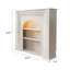 Armoire de cheminée en bois massif et en bois manufacturé blanc-106845446