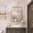 Saratoga 24" W 3-Light Steel Bathroom Vanity Light with Waterglass Shades-66423582