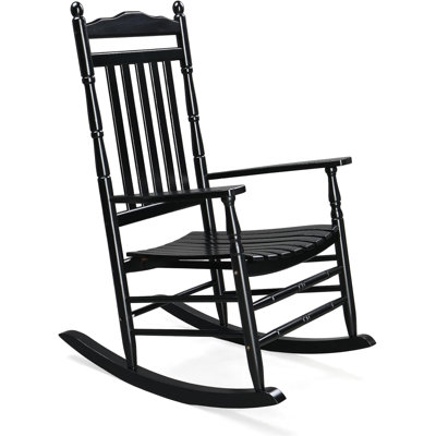 Chaise berçante en bois pour l'extérieur