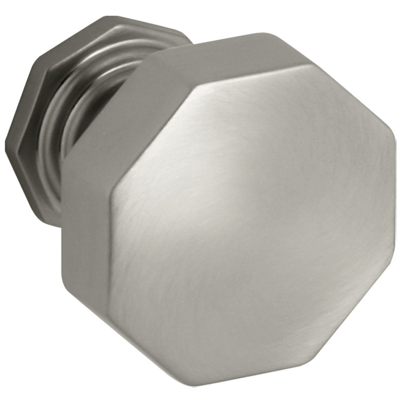 Poignée géométrique Pinstripe® 1,25 po, Nickel brossé éclatant