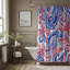 Rideau de douche standard 1 pièce Scarlet and Sapphire Paisley-772178577-800001594