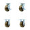 4 Piece Phenolic Caster Set