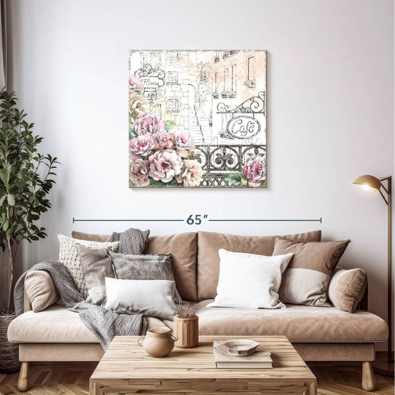 Nicci Paris Roses II, H 36 po x l 36 po