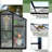 Outdoor Polycarbonate Greenhouse - Enhanced Ventilation And Aluminum For Backyard Rust- Ventilated
