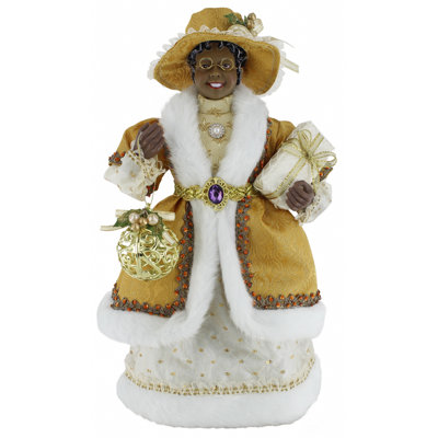 16" Ethnic Gold Mrs. Claus