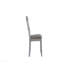 Chaise d'appoint en tissu deux tons gris et perle grise (ensemble de 2)