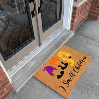 Funny Coir Doormat I Smell Children Hocos Pocus Halloween Doormat Coir Doormat 23.6 X 15.7 Inch