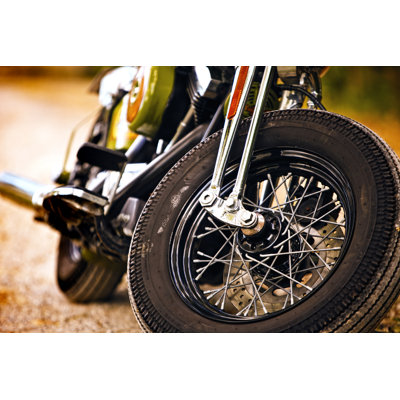 Vintage Motorcycle - Wrapped Canvas Print