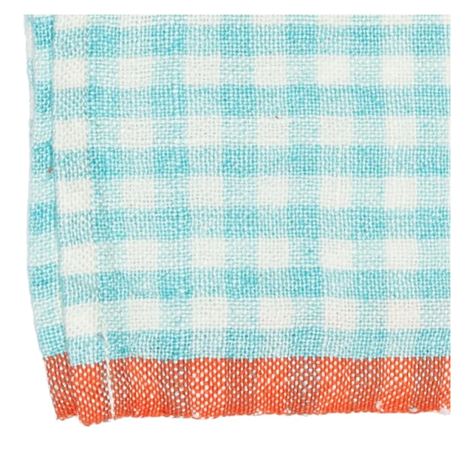 Dish Cloth Kitchen Towel, Aqua/Orange