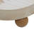 Decorative Round Wood Display Riser, Small Plant Stand, White-104981151