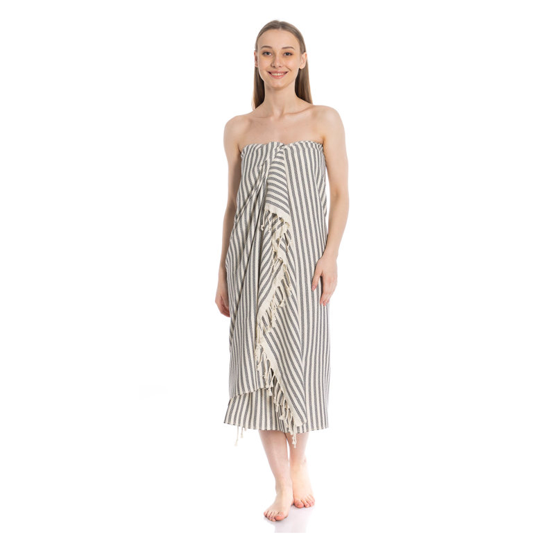 Serviette de bain Edgerton, Noir