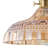 1-Lamp Amber Glass Dimmable Pendant Light