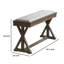 Banc en bois Bastion
