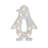 10.25" White Penguin LED Marquee LED Sign