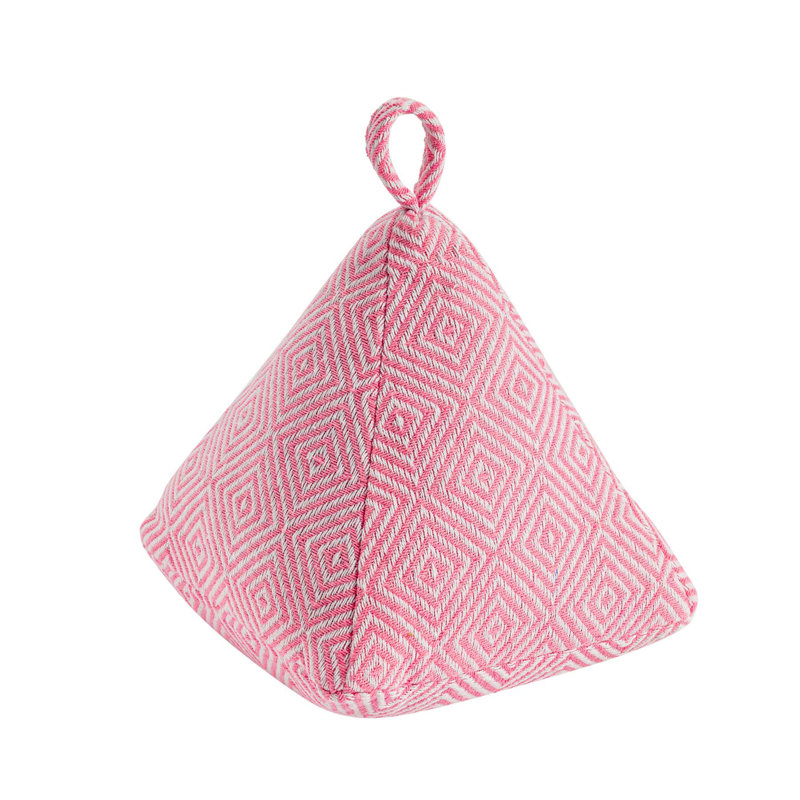 Nicola Spring - Chevron Door Stop - 20cm, Pink
