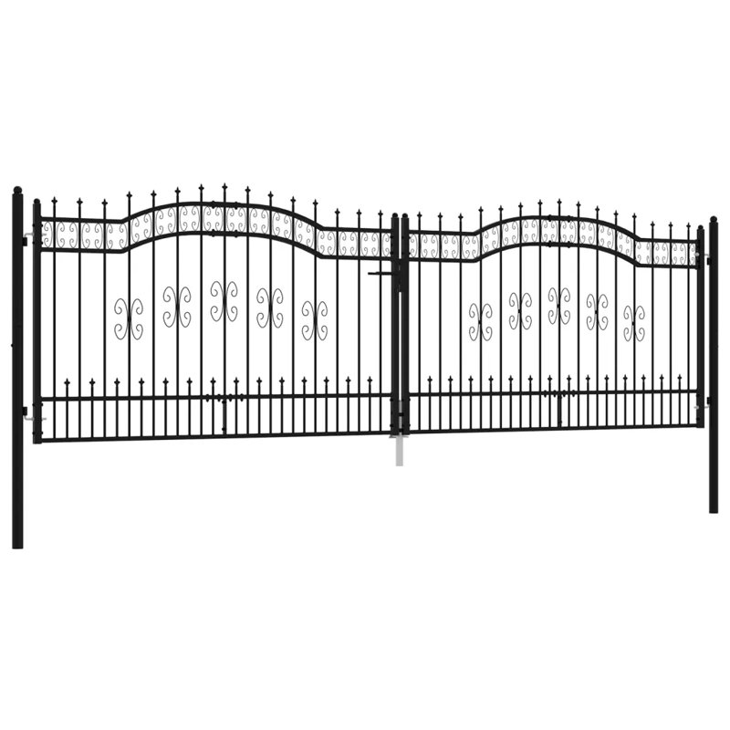 Chamya Black Metal Gate, 68.11cm H x 159.84cm W