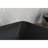Rectangular Matte Black Glass Bathroom Sink. 22" X 14". Faucet And Pop-Up Drain. Elegant Style. Corrosion . Complete Kit Length. Drain Included. Classic To Rust