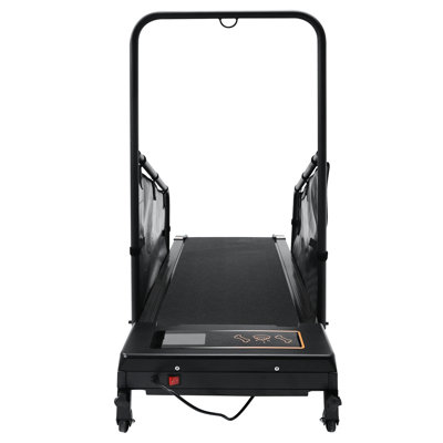 Tapis roulant moyen pour chien - Ceinture de course de 37,5 po x 15 po, surface antidérapante, télécommande, pré-programmes, données en temps réel, protection latérale, option d'entraînement en salle