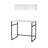 Hussum Metal Base Writing Desk-1724247474