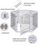 Free Standing Pet Gate With Door-235390491