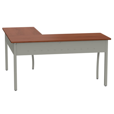 Dudley L-Shaped Metal Base Writing Desk