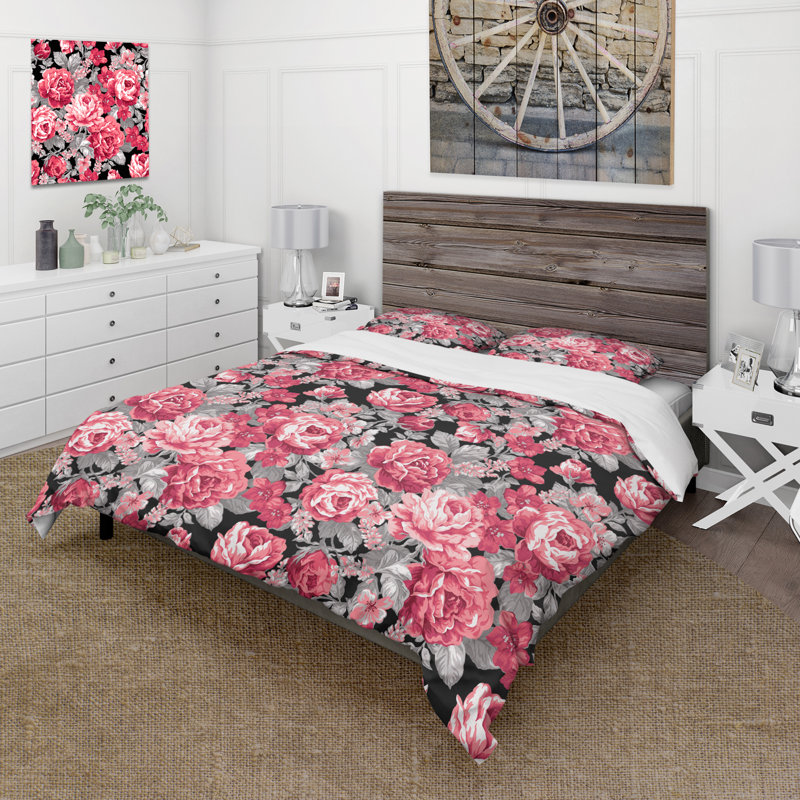 Persaus Microfiber Duvet Cover Set, King Duvet Cover + 2 King Shams