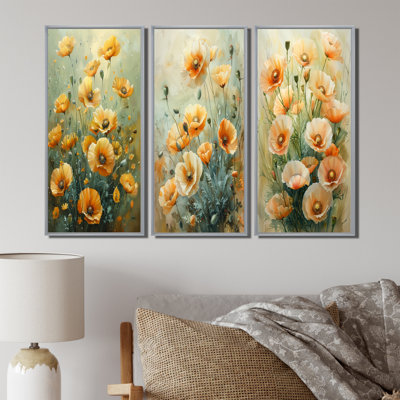 Yellow Poppies Whispers Of Love I - Poppies Large Canvas Prints Collection