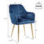 Fauteuil rembourré en velours Aisaiah-14913248