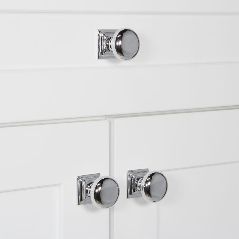 Fifth Avenue Cabinet Knob, Bright Chrome