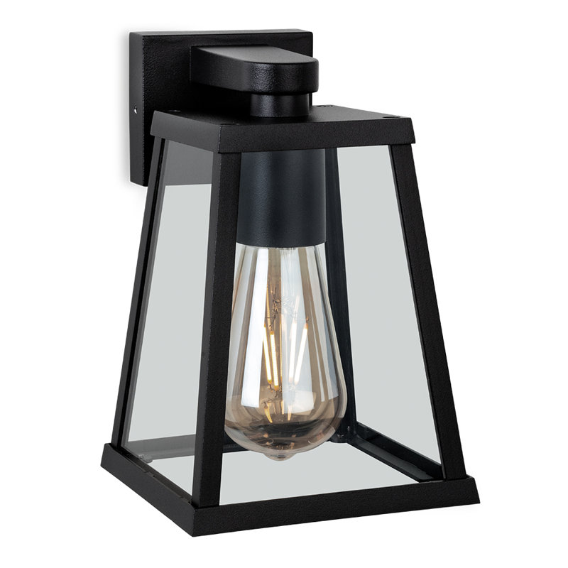Black 210cm H Outdoor Armed Sconce