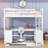 Karthika Wood Loft Bed With U-Shaped Desk, Drawers,Ladder And Storage Shelves-48948150