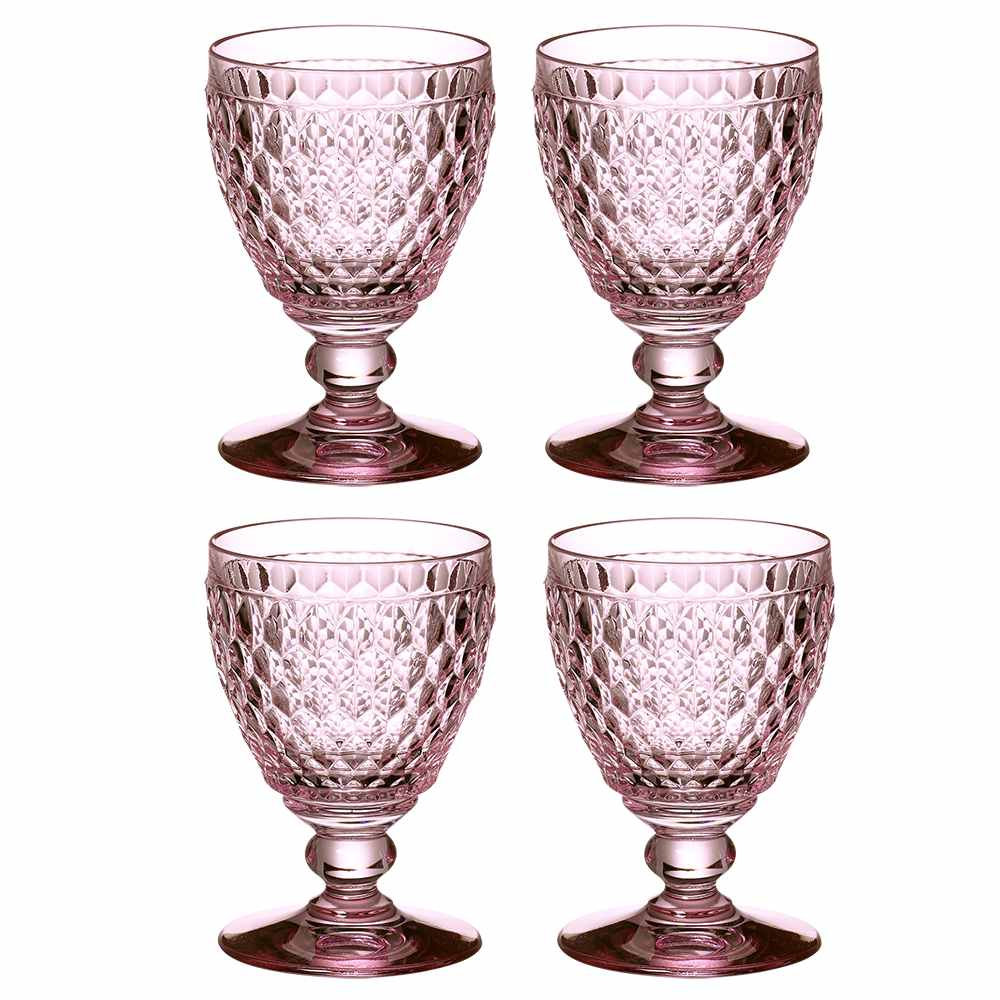 Boston Crystal Goblet, 11 oz., Blue