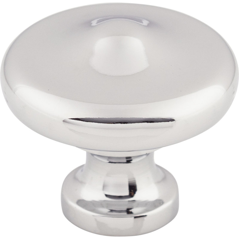 Peak 1 5/16" Diameter Round Knob, Polished Chrome