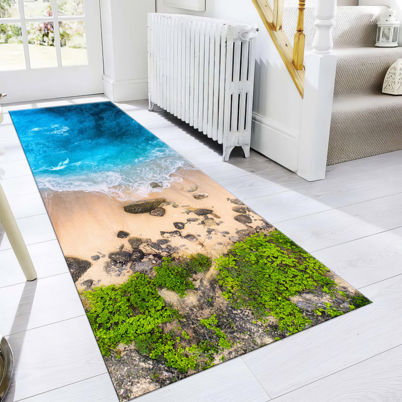 Exquisite Floral Printed Rug with Pile Soft Texture Ideal for Enhancing the Beauty of Your Living Room Decor