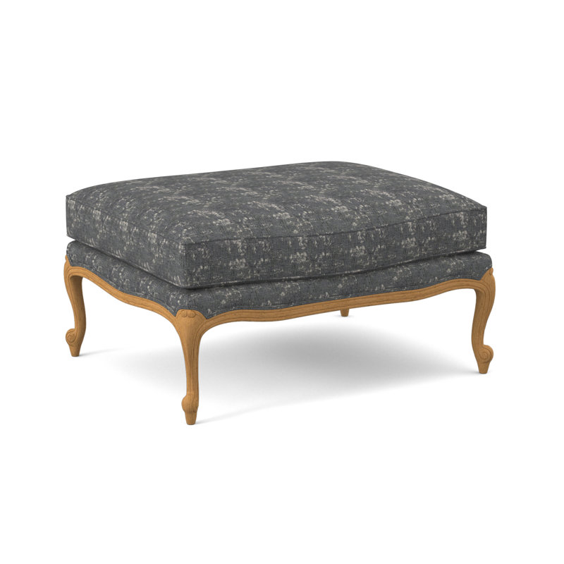 St. Helena Ottoman, Maya Cyan, Amber