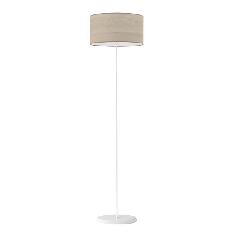 Blaydin 156cm Traditional Floor Lamp, Beige, White