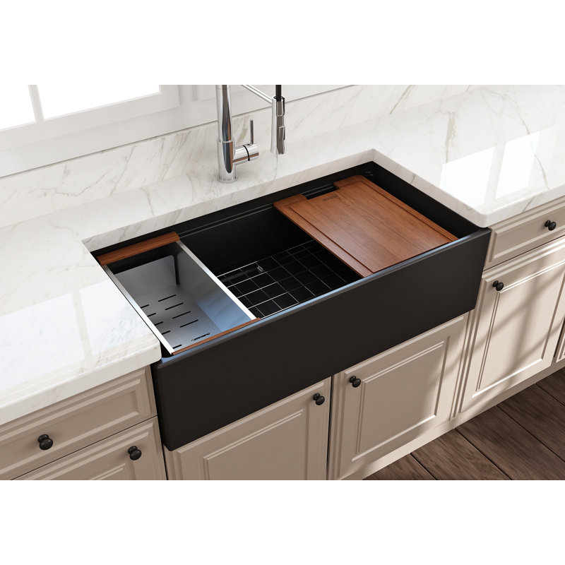36'' L Kitchen Sink, Matte Black