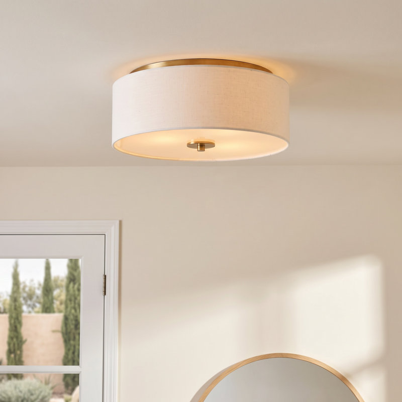 Juna Linen Flush Mount