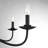 Abigeal 5 - Light Candle Style Classic Chandelier in Matte Black-631160394