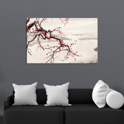 Reproduction d'art sur arbre japonais Bonsai japonais sur toile encadrée, cadeau parfait ou art mural sur toile pour votre maison