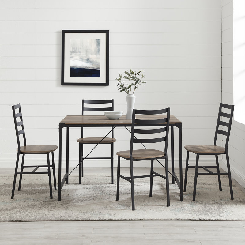 Ensemble repas pour 4 personnes Enrique, Gris délavé