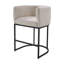 Upholstered Counter Stool with Metal Frame-669509955