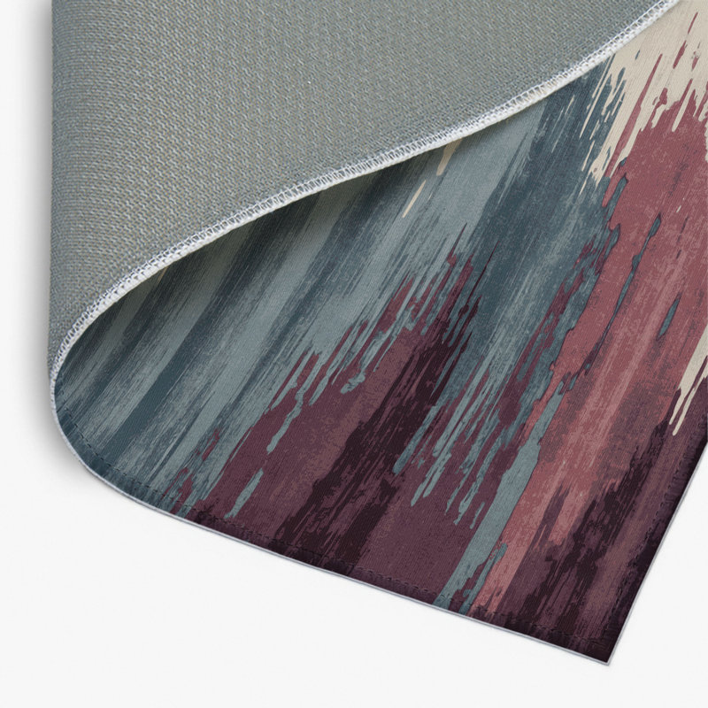 Watercolor Gray Indoor and Outdoor Area Rug, Rectangle 8' x 10'