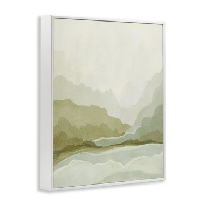 «Misty Faded Landscape», art de la giclée encadrée par Nikita Jariwala