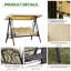 3 Person Porch Swing with Canopy-1218274086