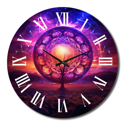 Visionary Tree Of Life Metal Wall Clock