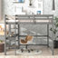 Lit mezzanine double avec bureau et tablettes-1626143698
