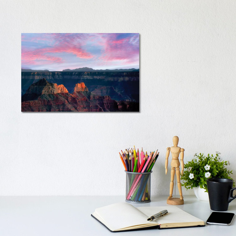 Sunset Grand Canyon by Dennis Frates - Wrapped Canvas Gallery-Wrapped Canvas Giclée, 20.32 cm H x 30.48 cm W